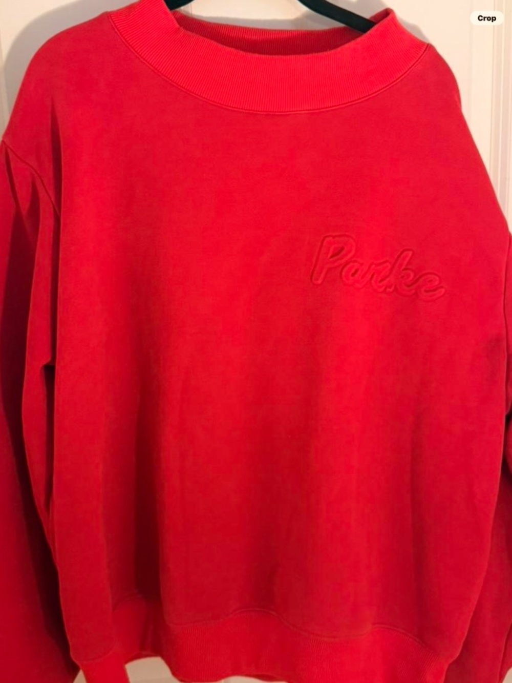 PARKE Valentines Embossed Mockneck in Red - Limited Edition HERITAGE - Picture 4 of 6